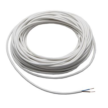 1106915165 - kabel síťový 2x0,75mm2 - bílý