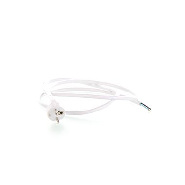 Kabel; 3x1,5mm2; CEE 7/7 (E/F) vidlice,vodiče; PVC; 1,8m; bílá