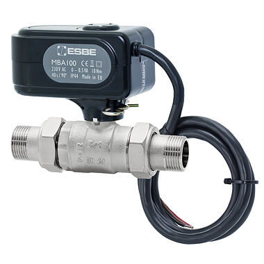ESBE Ventil kulový s motorovým pohonem MBA 122 -1" -43100900 s adaptéry
